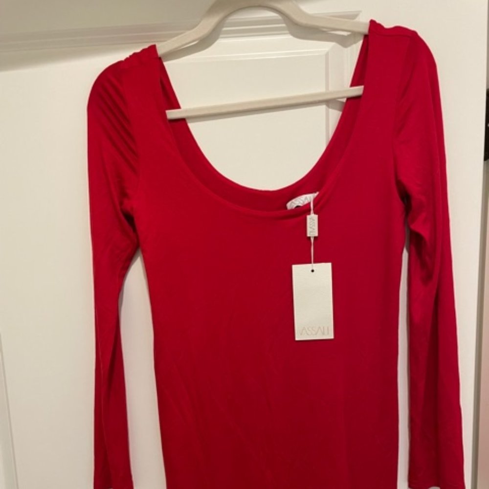 Assali red dress, New with Tags